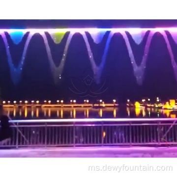 Tirai air terjun digital pusingan khas dengan lampu LED